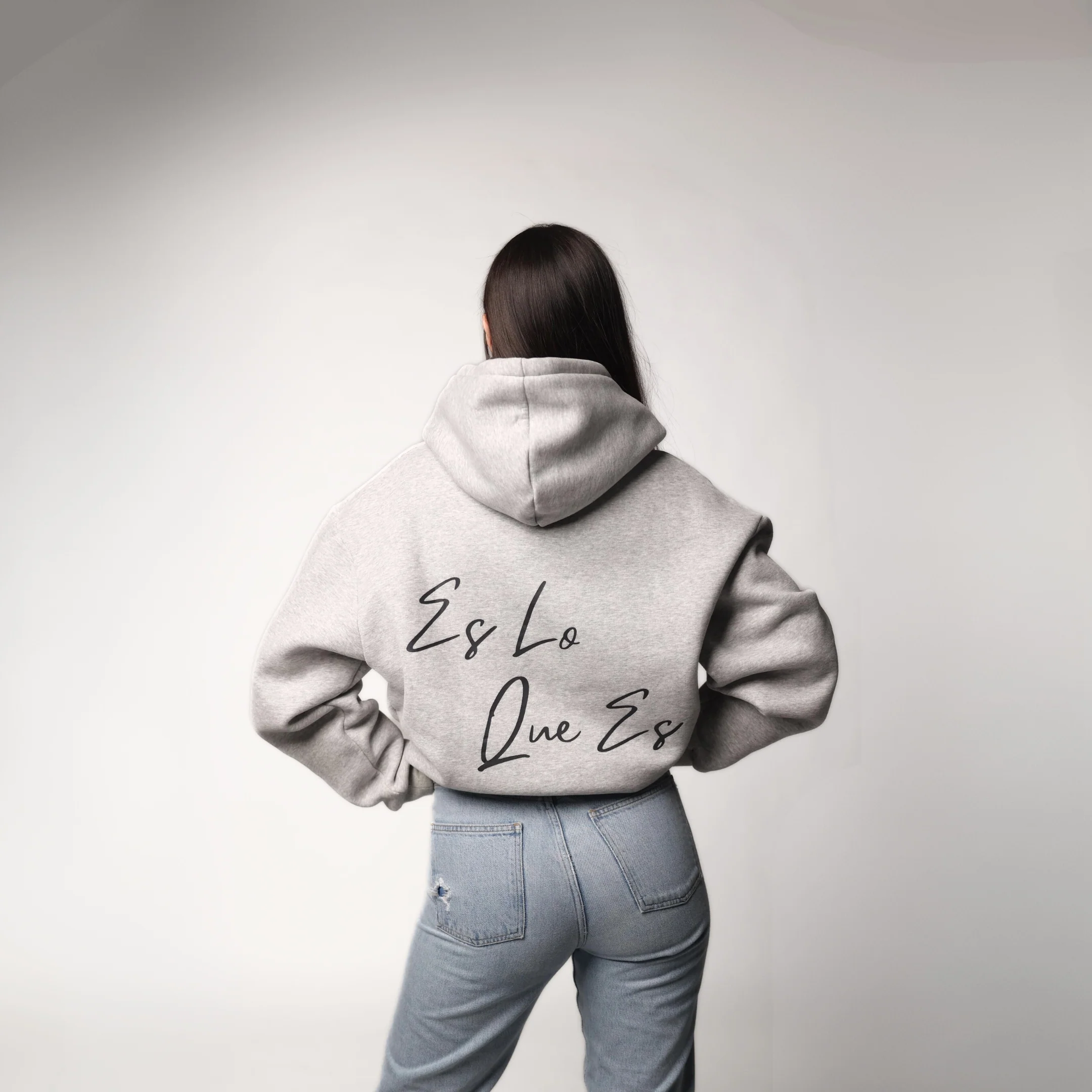 Es Lo Que Es - Grey Hoodie - Image 4