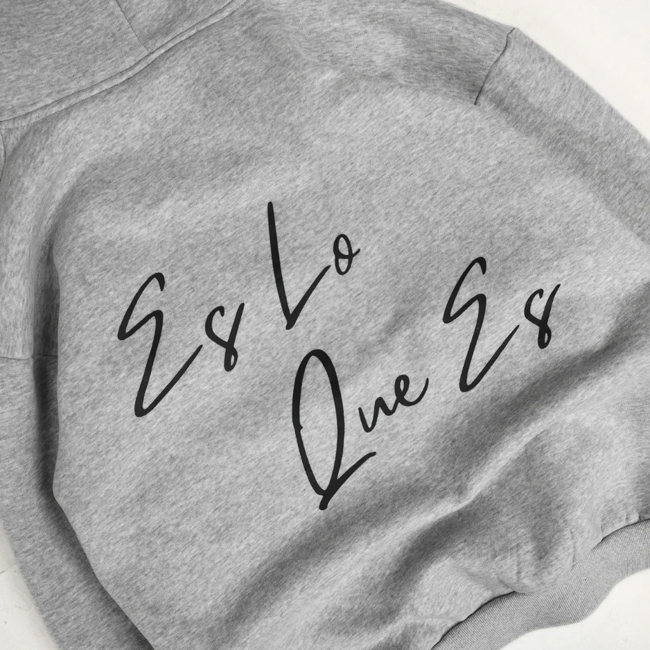 Es Lo Que Es - Grey Hoodie - Image 5