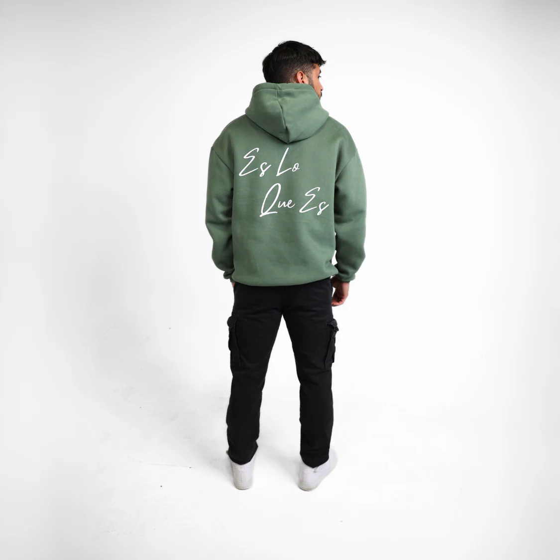 Es Lo Que Es - Olive Green Hoodie - Image 6
