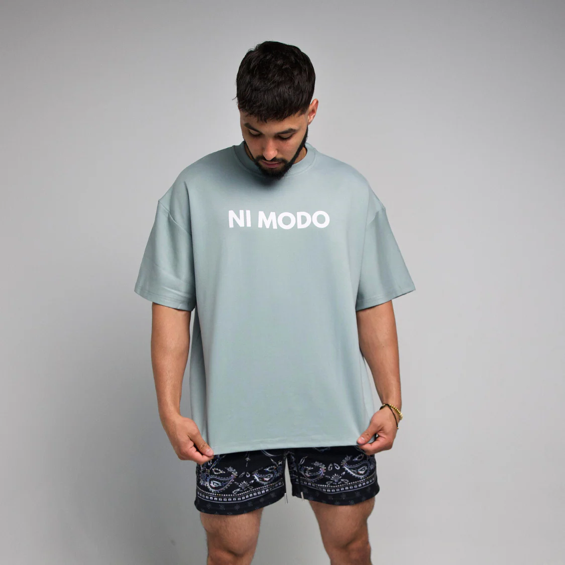 Ni Modo Tee - Caribbean Blue - Image 3