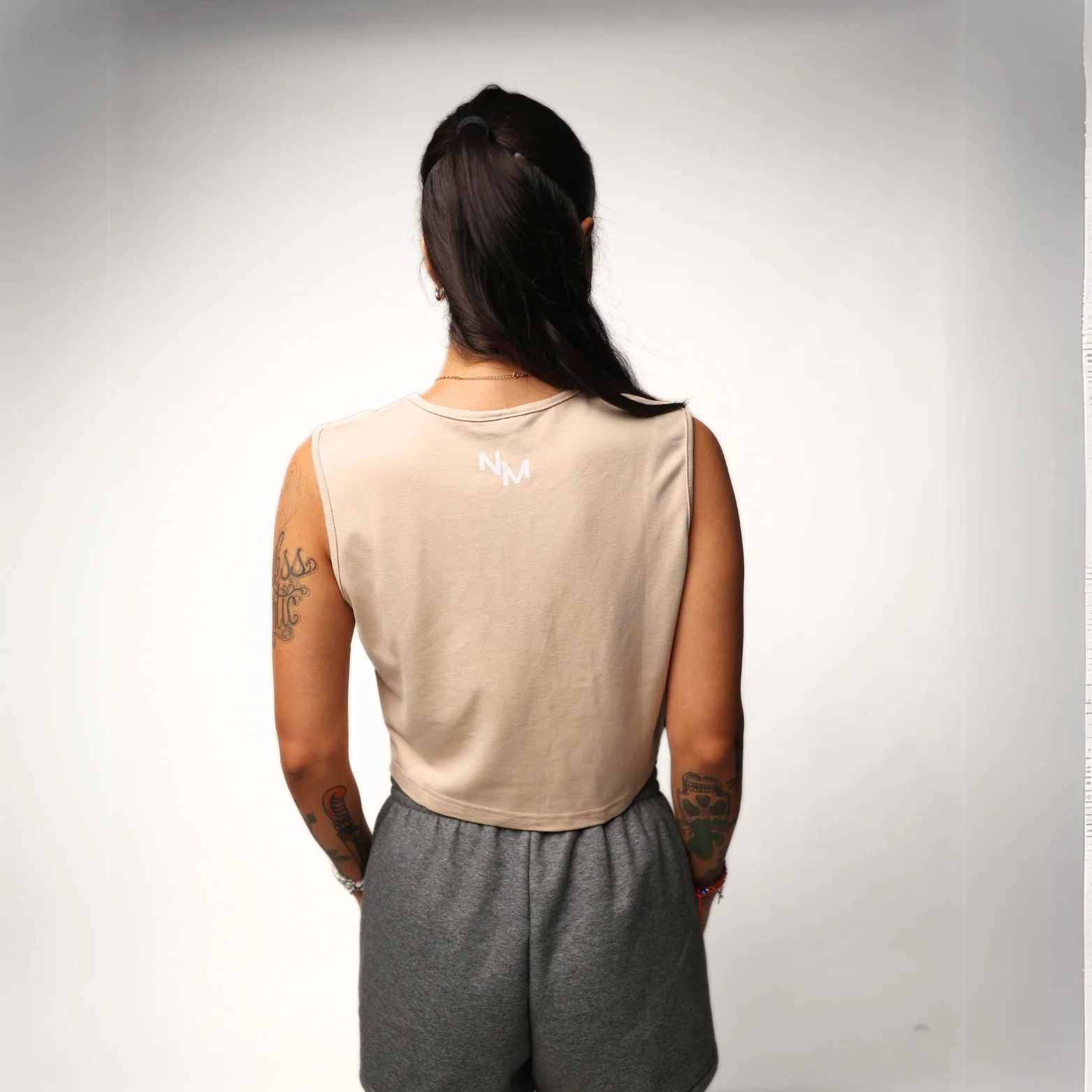Training Crop Top - Sandy Beige - Image 4